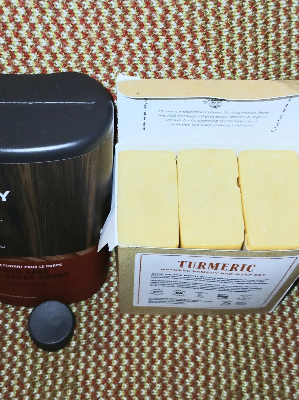 Turmeric Natural Brightening Bar Every Man Jack Cedar+ Red Sage Soap Set -